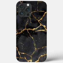 Japonês Kintsugi Preto e Dourado
