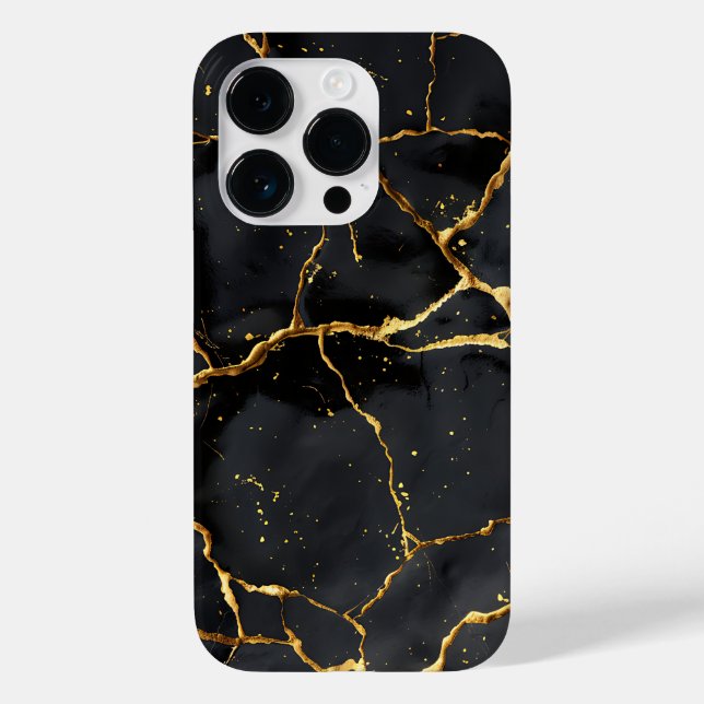 Japonês Kintsugi Preto e Dourado (Verso)