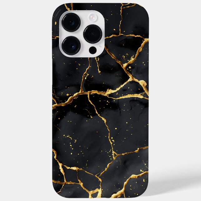 Japonês Kintsugi Preto e Dourado (Verso)
