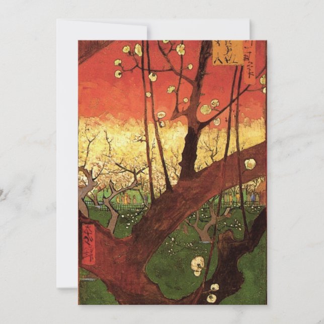 Japonismo: Flor de Plum Tree por Vincent van Gogh (Frente)