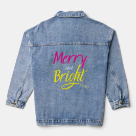 Jaqueta de Denim: Alegre e Brilhante (rosa/amarelo