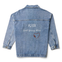 Jaqueta de Denim Casual Estética