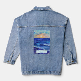 Jaqueta de Denim do Sunset posterior