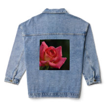 Jaqueta de Denim Rosa Pink