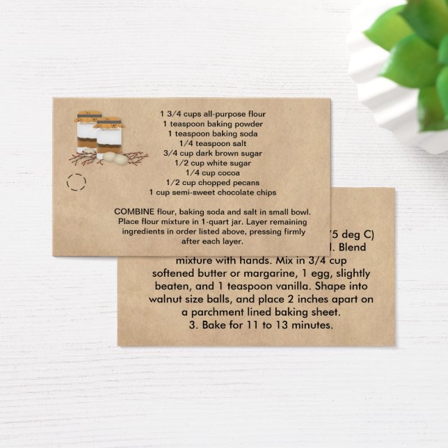 Jar Chocolate Chip Cookie Mix Hang Tag (Mesa)