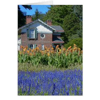 Jardim antigo moído (Mansão Vanderbilt) — Cartão