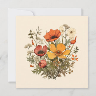 Jardim Botânico de Buquê de Flor Selvagem Amarelo