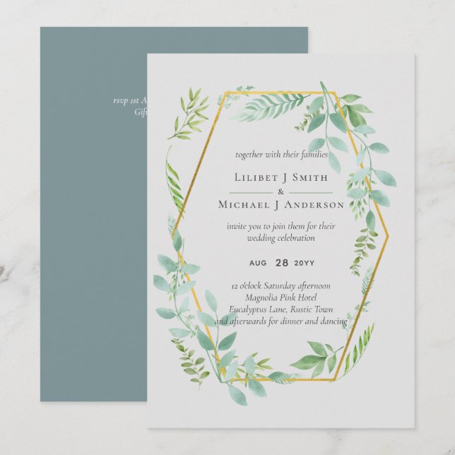 Jardim Botânico Deixa Casamento Verde (Frente/Verso)