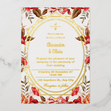 Jardim Botânico Moderno de Casamento Colorido