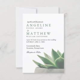 Jardim Botânico Suculento| Convite Para Casamento
