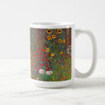 Jardim da fazenda de Gustavo Klimt com caneca dos<br><div class="desc">Jardim da fazenda de Gustavo Klimt com caneca dos girassóis. Pintura a óleo em canvas desde 1905-06. Embora Klimt é reconhecido mais para seu período do ouro que o clássico produzido trabalha como o beijo e o retrato de Adele Bloch Bauer, o artista igualmente produziu algumas pinturas de paisagem tremenda...</div>