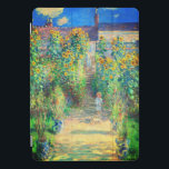 Jardim da Flor Monet<br><div class="desc">cobrir iPad Pro com a pintura a óleo de Claude Monet O Jardim do Artista em Vétheuil (1880). Os girassóis e outras lindas flores azuis e vermelhas fazem um percurso no jardim onde as crianças estão dando um passeio agradável. Um presente de excelente para fãs do impressionismo e da arte...</div>