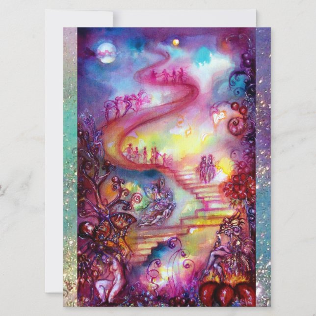 JARDIM DAS SOMBRAS PERDIDAS,ESCADAS MÍSTICAS Azul  (Frente)