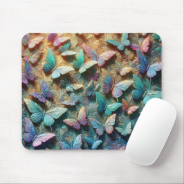 Jardim de Borboletas Iridescentes Mousepad