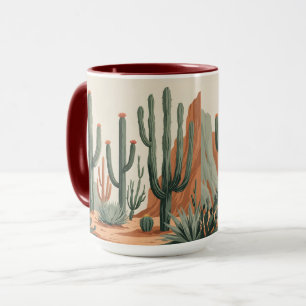 Jardim de Cactus do Deserto Caneca de Café do Su