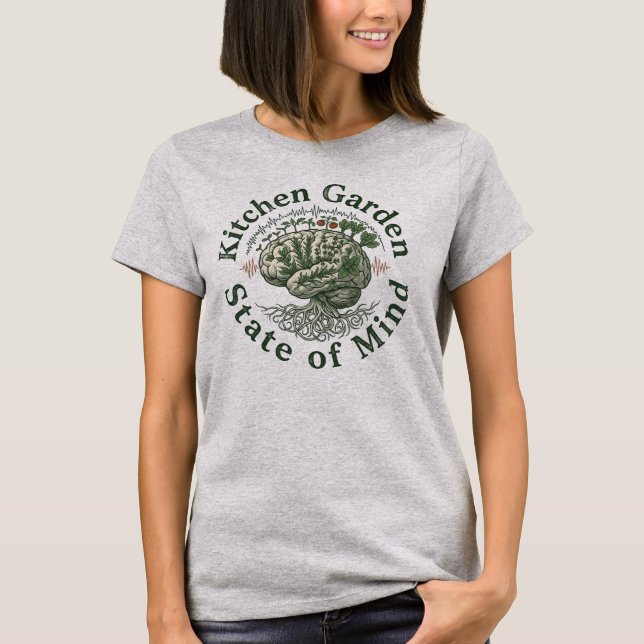 Jardim de Cozinha Estado de Espírito Camisa Vintag (Frente)