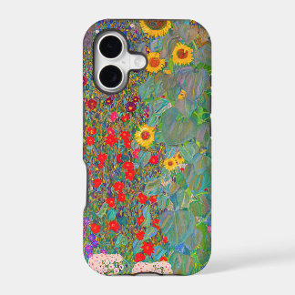 Jardim de Fazenda de Gustav Klimt com girassóis