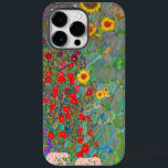 Jardim de Fazenda de Gustav Klimt com girassóis<br><div class="desc">Jardim de Fazenda de Gustav Klimt com gabinete de girassóis iPhone 14 Pro Max Case.</div>