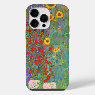 Jardim de Fazenda de Gustav Klimt com girassóis