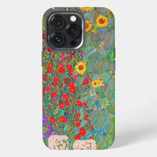 Jardim de Fazenda de Gustav Klimt com girassóis
