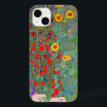 Jardim de Fazenda de Gustav Klimt com girassóis<br><div class="desc">Jardim de Fazenda de Gustav Klimt com Caso de iPhone 14 Plus com Sunflower Case-Mate.</div>