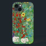 Jardim de Fazenda Gustav Klimt com pintura de gira<br><div class="desc">Jardim de Fazenda Gustav Klimt com Sunflower Vintage Floral Art Nouveau</div>