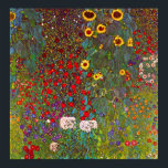 Jardim de Fazenda Gustav Klimt com Poster de giras<br><div class="desc">Jardim de Fazenda Gustav Klimt com poster de girassóis. Pintura a óleo na canvas entre 1905 e 1906. Embora o Klimt seja mais reconhecido por seu período de ouro que produziu obras clássicas como The Kiss and Portrait of Adele Bloch Bauer, a artista também produziu algumas pinturas paisagísticas tremendamente charmosas....</div>