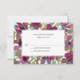 Jardim de Flor de Aquarela Elegante | RSVP de Casa