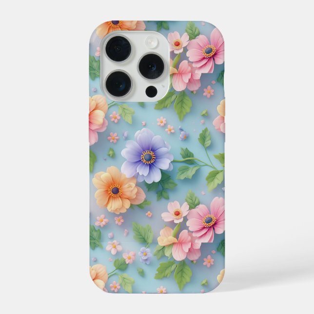 Jardim de Flores de Papel ✨ Arte Floral Colorida (Verso)