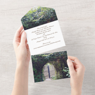 Jardim de Portas de Convite para noivados