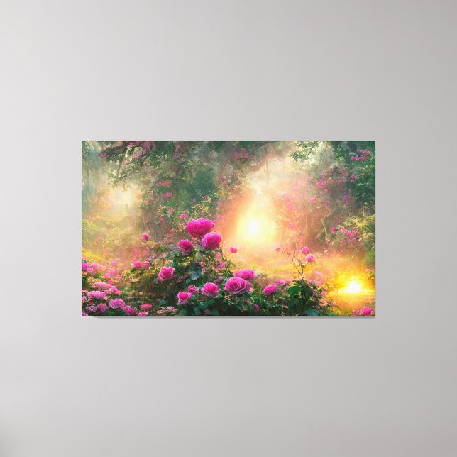 Jardim de Rosa FANTASY - Canvas (Frente)