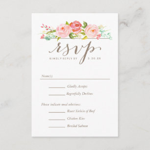 Jardim de rosas RSVP Wedding floral com opções d