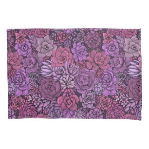Jardim de sucata em rosa e violeta
