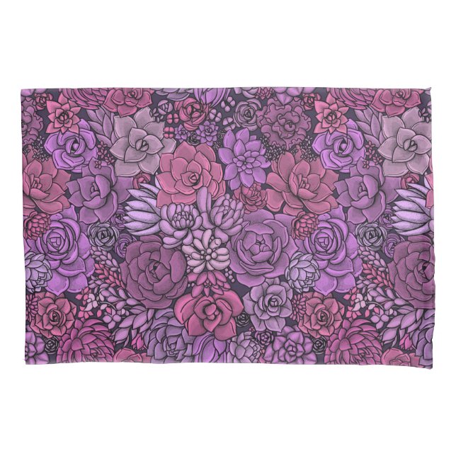 Jardim de sucata em rosa e violeta (Frente-Esquerda)