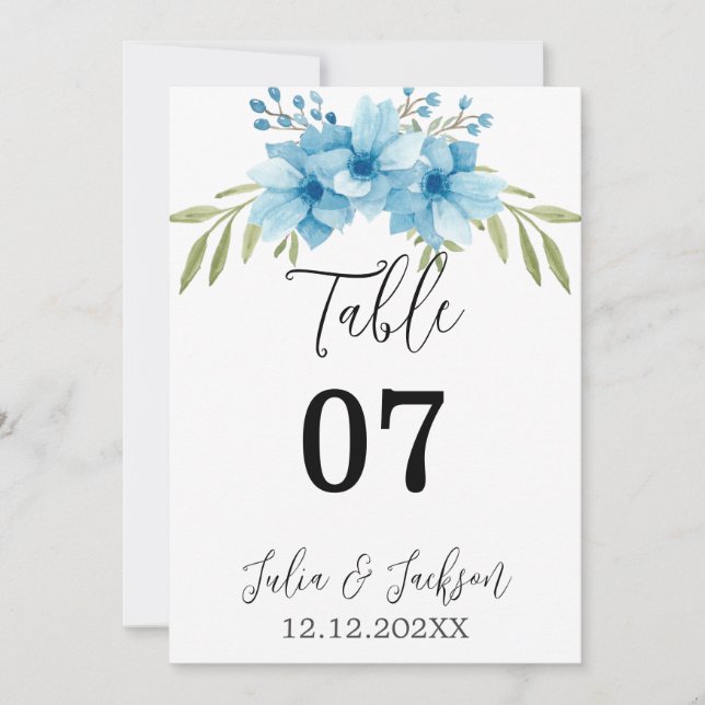 Jardim de Verão Flores de Aquarela Casamento (Frente)