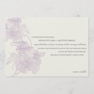 JARDIM DE VINTAGEM CONVITE DE CASAMENTO