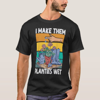 Jardim Divertido eu molho minhas plantas camisa Eu