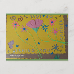 Jardim do Amor Verde   Cartão postal Blue Beach