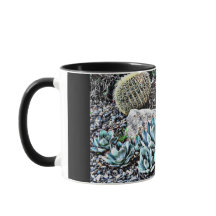 Jardim do cacto na caneca de Orion
