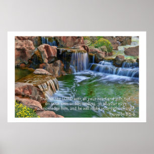 Jardim do Éden Proverbs 3:5-6 Poster