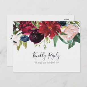 Jardim do outono Cartão postal RSVP de Escolha d