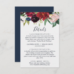 Jardim do outono Cartões de Gabinete com Detalhe