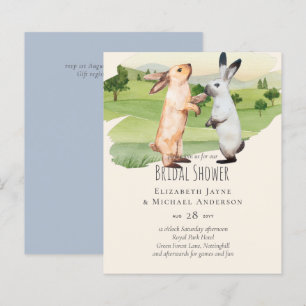 Jardim do País Casal de Casamento de Coelhos