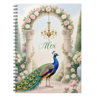 "Jardim do Pavão Real" Caderno Espiral Personaliza