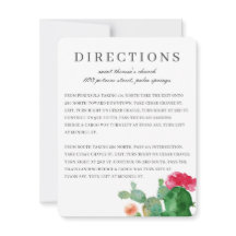 Jardim Elegante de Cactus | Cartão de Direção de C