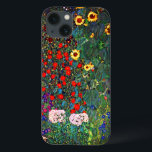 Jardim Flor Gustav Klimt<br><div class="desc">capas de iphone que apresenta o Jardim de Fazendas de pintura a óleo de Gustav Klimt com girassóis (1907). Um belo jardim de girassóis e belas flores azuis,  vermelhas,  roxas,  rosa e brancas. Um presente de excelente para fãs de Arte Nouveau e de Arte Austríaca.</div>