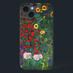 Jardim Flor Gustav Klimt<br><div class="desc">capas de iphone que apresenta o Jardim de Fazendas de pintura a óleo de Gustav Klimt com girassóis (1907). Um belo jardim de girassóis e belas flores azuis,  vermelhas,  roxas,  rosa e brancas. Um presente de excelente para fãs de Arte Nouveau e de Arte Austríaca.</div>