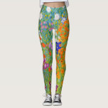 Jardim Flor por Gustav Klimt Leggings<br><div class="desc">Por favor,  visite minha loja para obter design mais interessante e mais opções de cores.
=> zazzle.com/colorfulworld*</div>