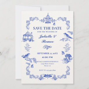 Jardim Floral com Animais Convite