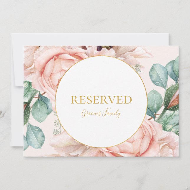 Jardim Floral Elegante Blush | Sinal de Pastel Res (Frente)